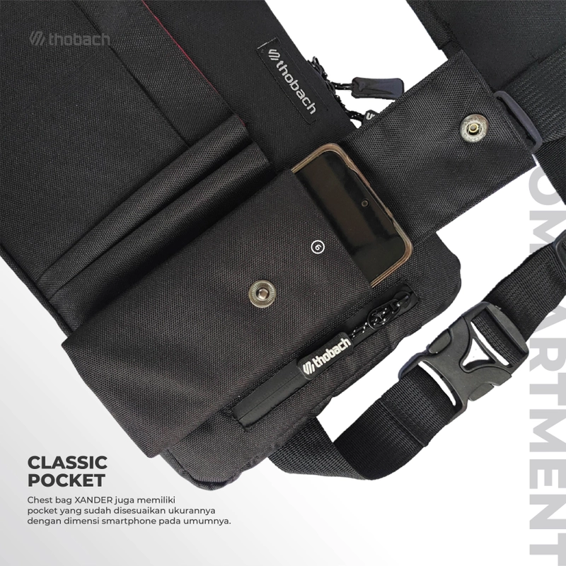 Product image Thobach official - THOBACH Tactical Chest Bag Anti Air Waterproof LIWA 250 gr Black