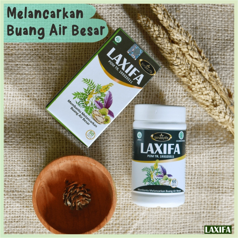 Product image LAXIFA Obat Detox Pelancar BAB Lancar Herbal Pembersih Usus Kotor dan Detoksifikasi Obat Susah BAB S 60 kapsul Herbal