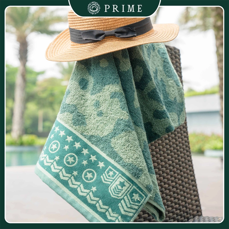 Product image Handuk Mandi Dewasa Prime by Chalmer 70 x 135 cm Motif Mire Ukuran Besar 70 x 135 cm Grey