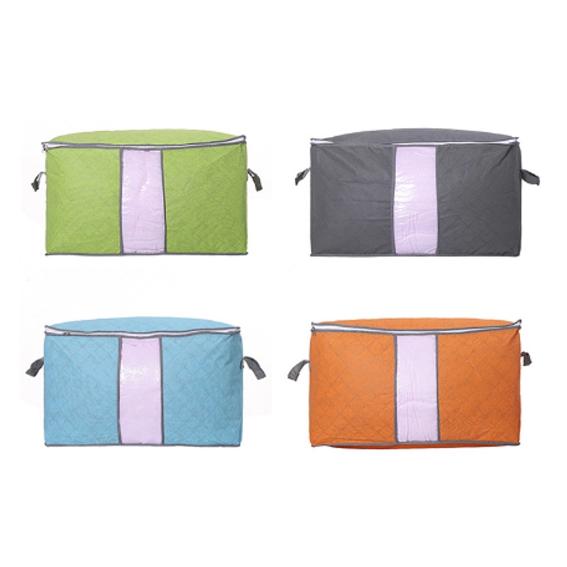 Product image KAMJE Storage Box Organizer Kotak Tempat Penyimpanan Serbaguna Sprei Selimut Bed Cover Baju KMJ109 KMJ109 LEBAR ORANGE