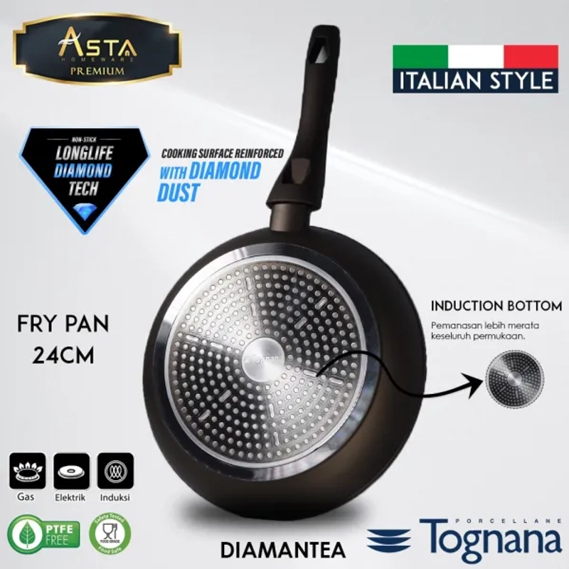 Product image Asta Homeware - Asta Premium Fry Pan Tognana 24 Cm 770 Hitam