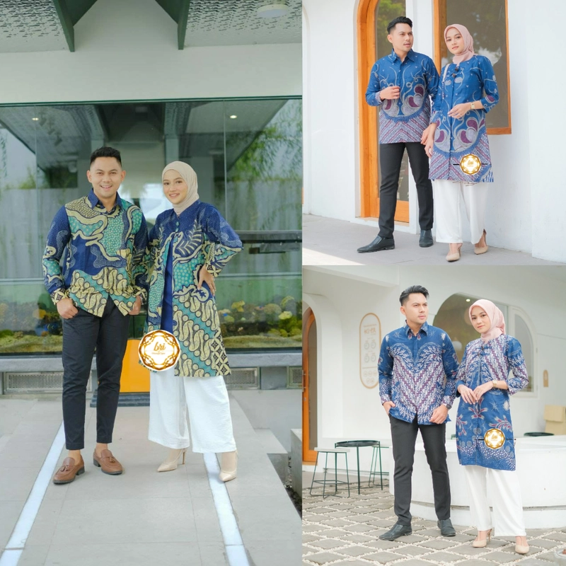 Product image Rambe Batik Indonesia - Batik Couple Aisyah Bisa Beli Pisah Bahan Katun Primisma Couple Size M Motif A