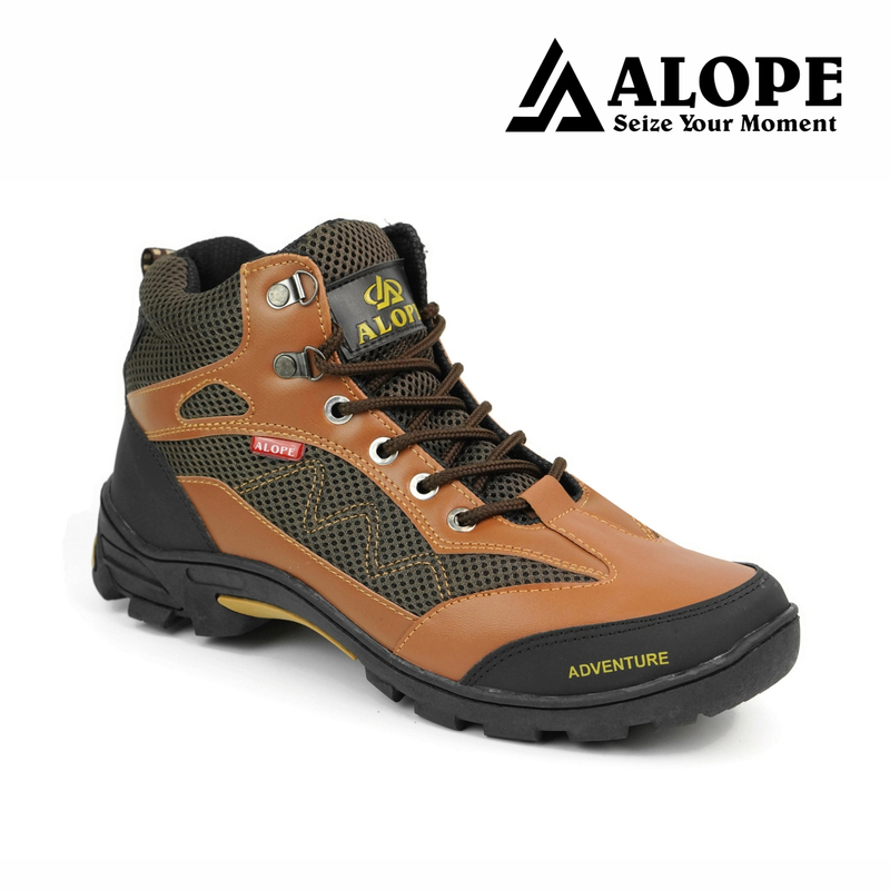 Product image ALOPE OFFICIAL - BUY 1 GET 1 SEPATU ALOPE F 07 SEPATU OUTDOOR HIGH 39 TAN