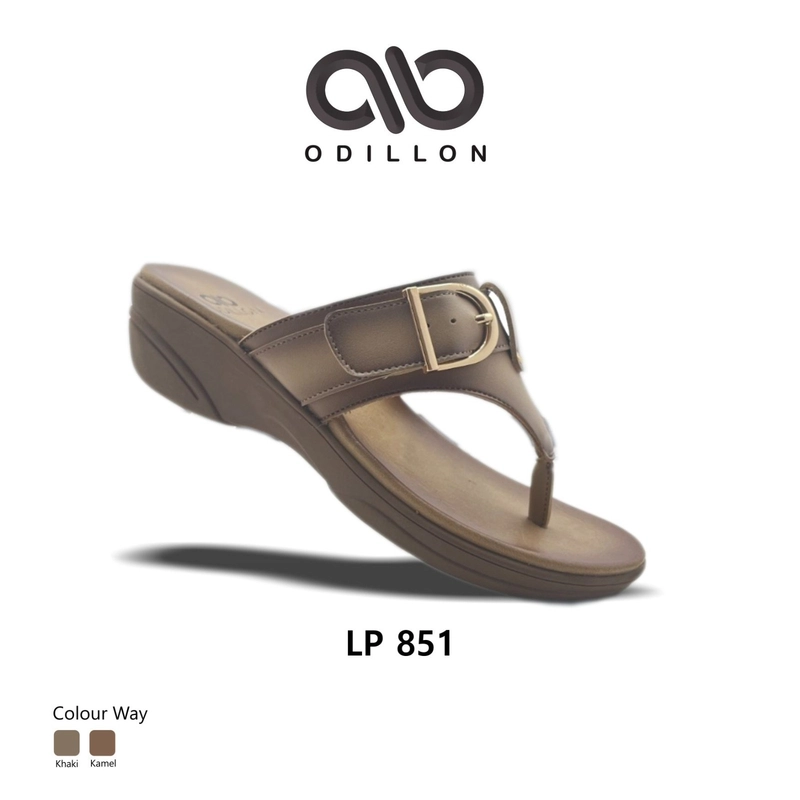 Product image Odillon - LP 851 / Sandal Jepit Wanita 38 Khaki