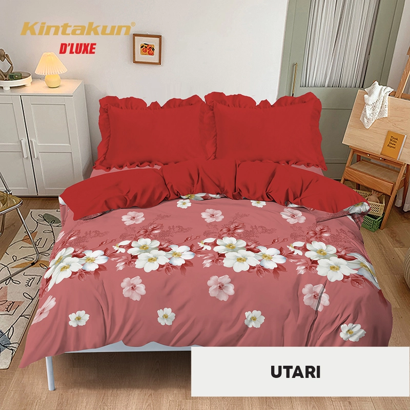 Product image Kintakun - Bed Cover Set Flower Utari 39 cm 160 x 200 Queen