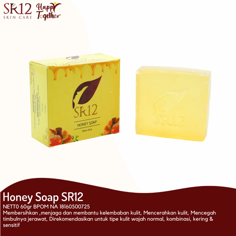 Product image SR12 Honey Soap Merawat Kulit Kering Dan Sensitif 60 gr Honey Soap