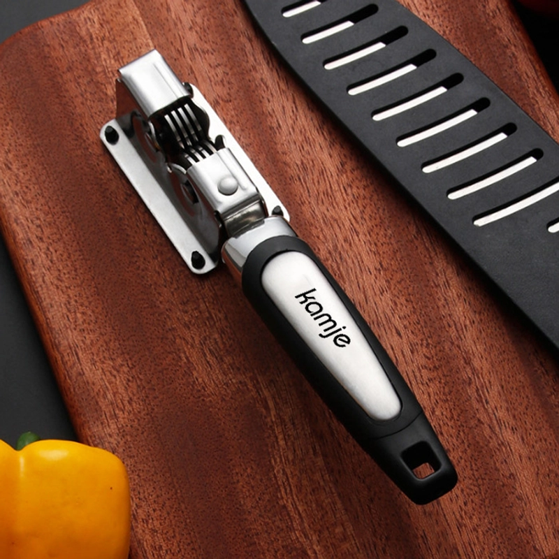 Product image KAMJE Alat Asahan Pengasah Penajam Pisau Gunting Stainless Steel Serbaguna KMJ214 KMJ214 HITAM-SILVER