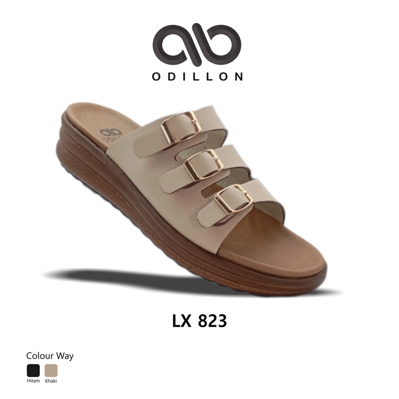 Product image Odillon - LX 823 / Sandal Slip On Wanita 36 Khaki