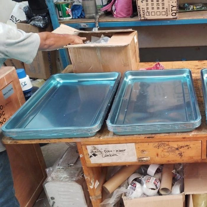 Product image SATMESIN - SATF TR-6448 Stainless Steel Pan STANDAR TANPA PACKING KAYU