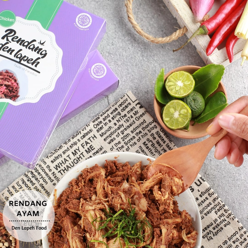 Product image Rendang Den Lapeh - Rendang Ayam Asli Padang Rendang Premium 250 Rendang ayam