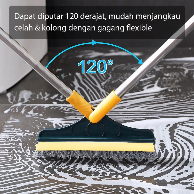 Product image KAMJE Sikat Lantai 2in1 Wiper Pembersih Kamar Mandi WC Toilet Gagang Panjang Serbaguna KMJ020 KMJ020 RANDOM