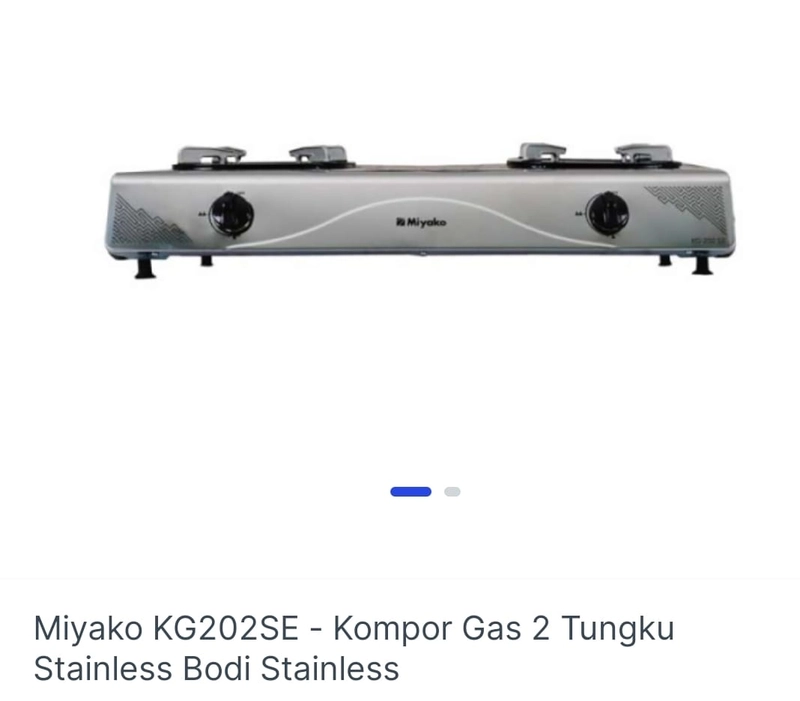 Product image Miyako - KG 202 SE Kompor Gas Stainless 2 tungku black