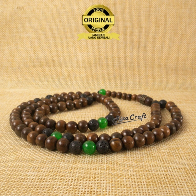 Product image Riza Craft - Tasbih Kayu Gaharu ASLI Kalimantan Original Super ASLI Wangi Sertifikat 99 Butir by Rizacraft 99 Butir Gaharu Mix