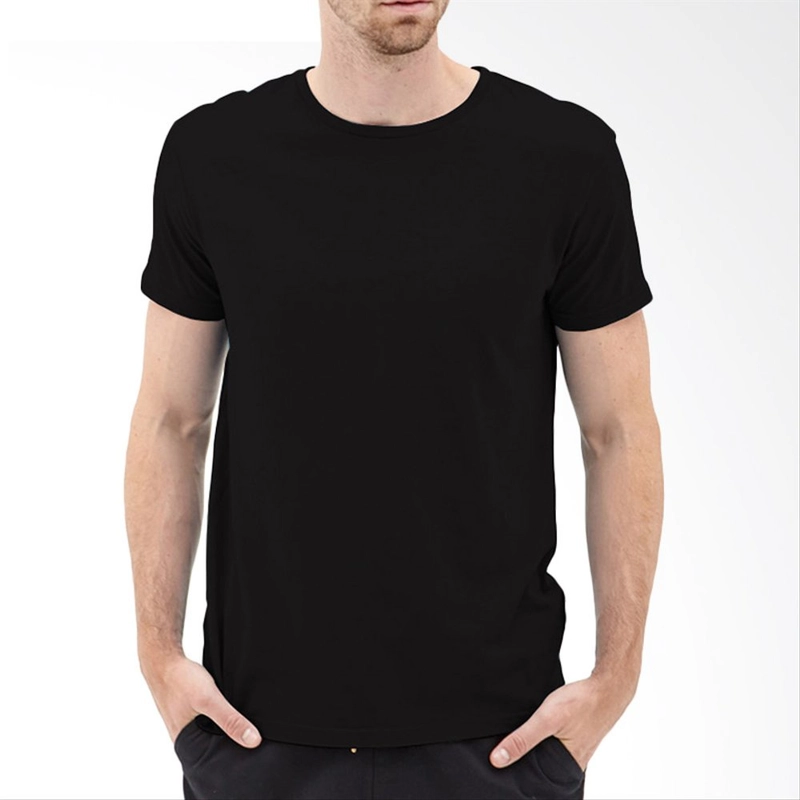 Product image Kaos San - Kaos Oblong Polos Katun Jumbo XXL Pria Wanita XXL Hitam