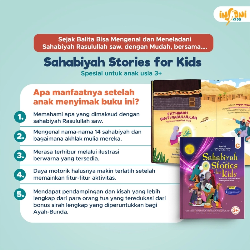 Product image Gema Insani - Sahabiyah Stories for Kids 19 X 24 cm HC