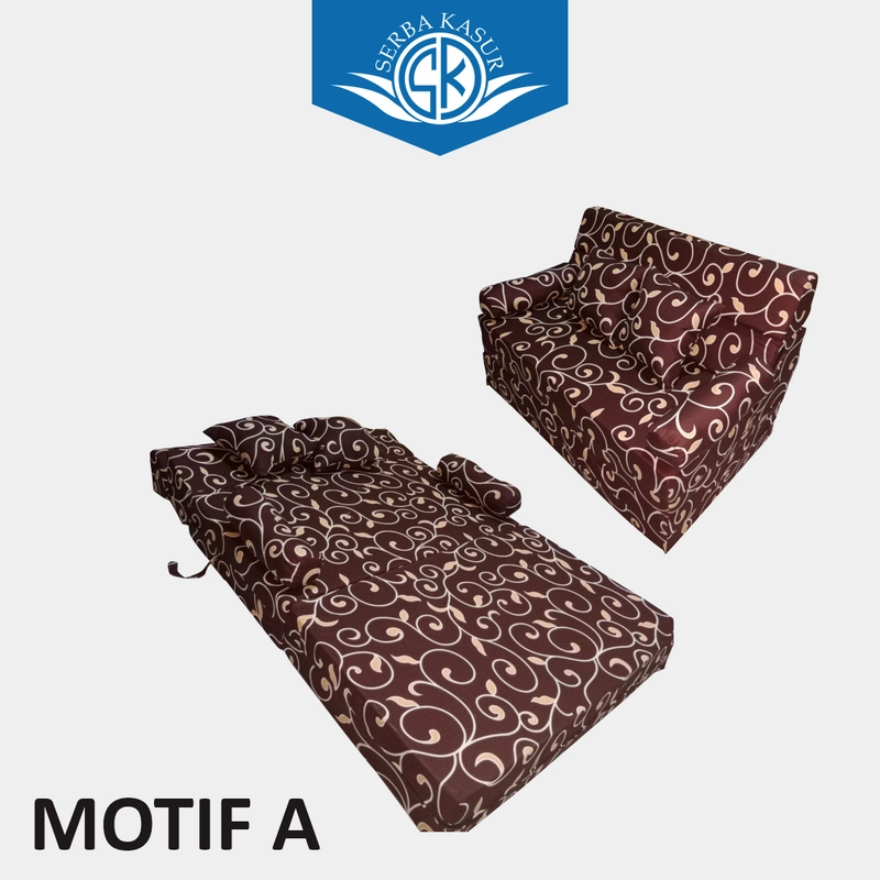 Product image SERBA KASUR - Sofa Bed Busa Royal Foam Cover Katun Density 24 Tebal 20 cm 200x120 Motif A