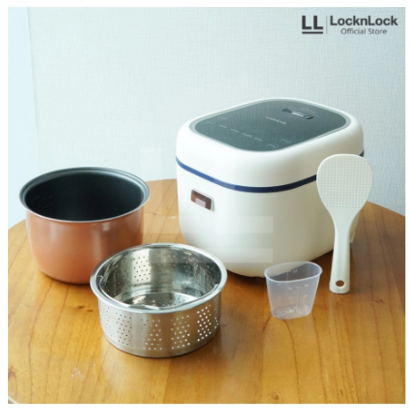 Product image UTAMAMEGA - LocknLock Low Sugar Mini Rice Cooker 2L - EJR821WHT Type EJR821WHT
