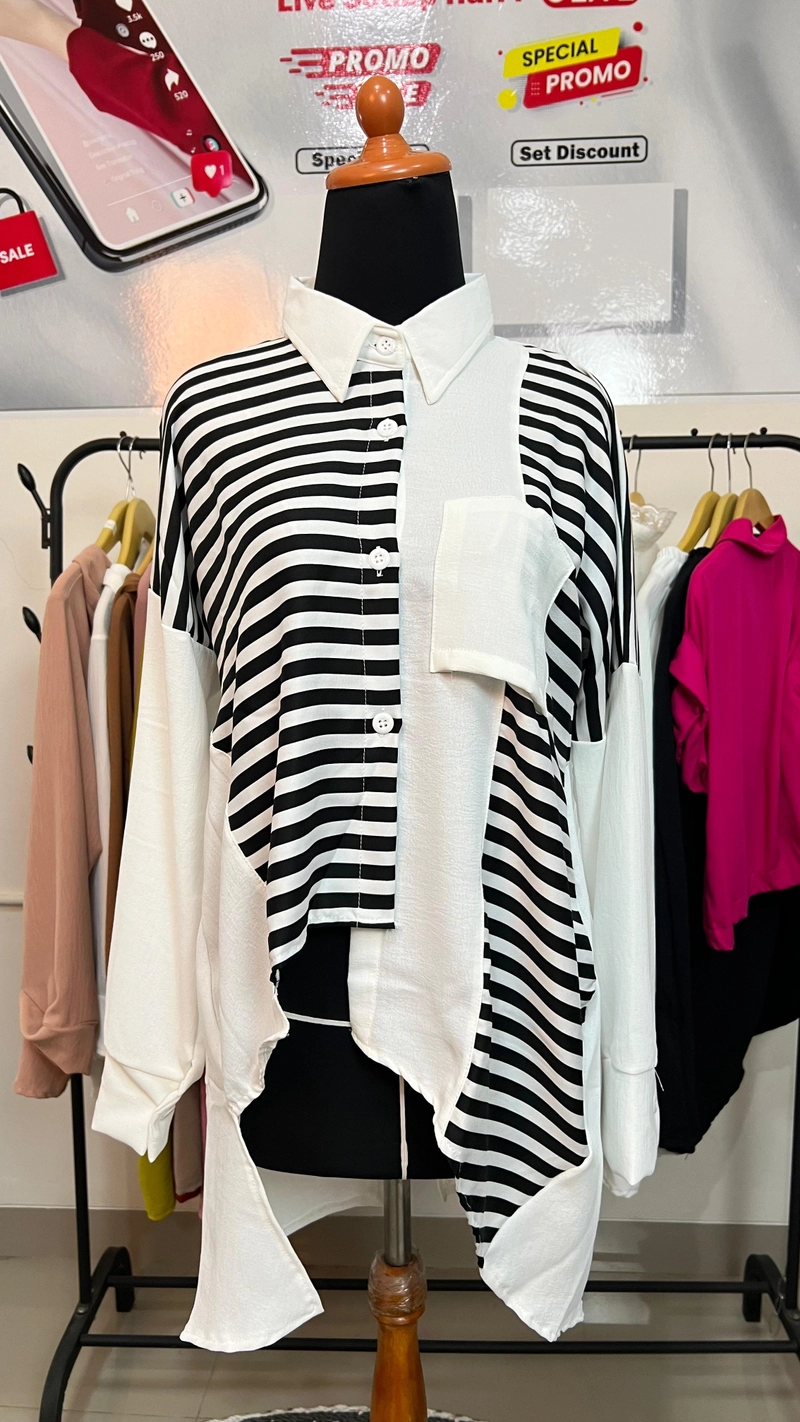 Product image Sseolshop - Ophira Shirt Wanita Terbaru L BW