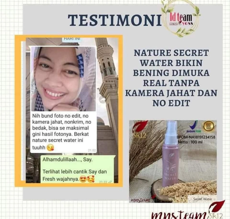 Product image Nature Secret Water SR12 Membuat Make Up Tahan Luntur Cocok Untuk Kulit Berminyak 60 ml Secret Water