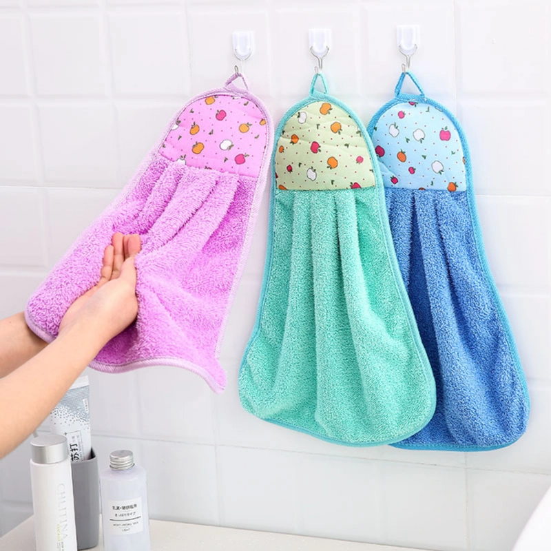 Product image KAHASIL - Kain Lap Tangan Microfiber Gantung Wastafel Serbet Dapur Handuk Lembut Tebal Serbaguna KMJ105 RANDOM