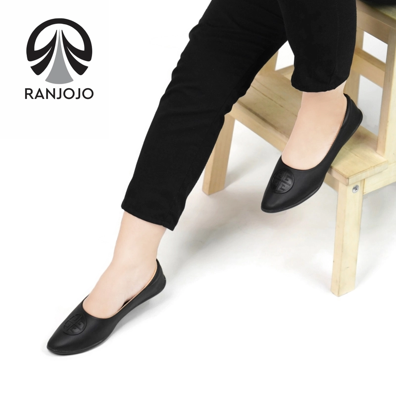Product image Ranjojo - Sepatu Flatshoes Wanita Original Terbaru Kekinian RN06 37 HITAM