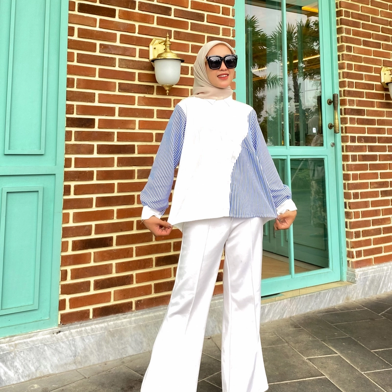 Product image Sseolshop - HAURA baju atasan wanita terbaru / atasan wanita kekinian / kemeja wanita L Bw