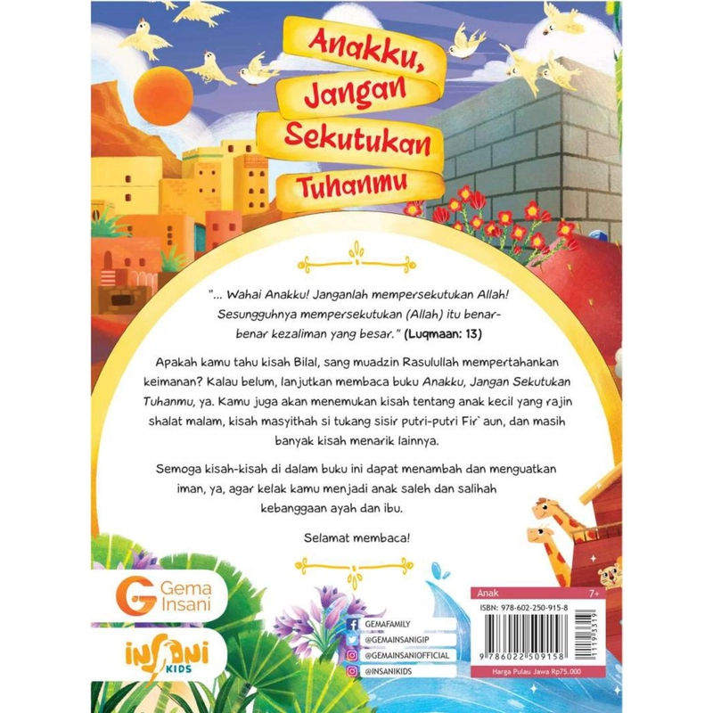 Product image Gema Insani - Anakku Jangan Sekutukan Tuhanmu 28 x 21 SC