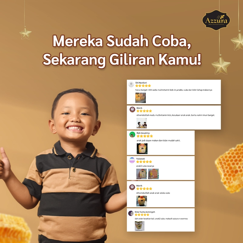 Product image Madu Azzura - Madu Multivitamin Kids 200 Gr Madu