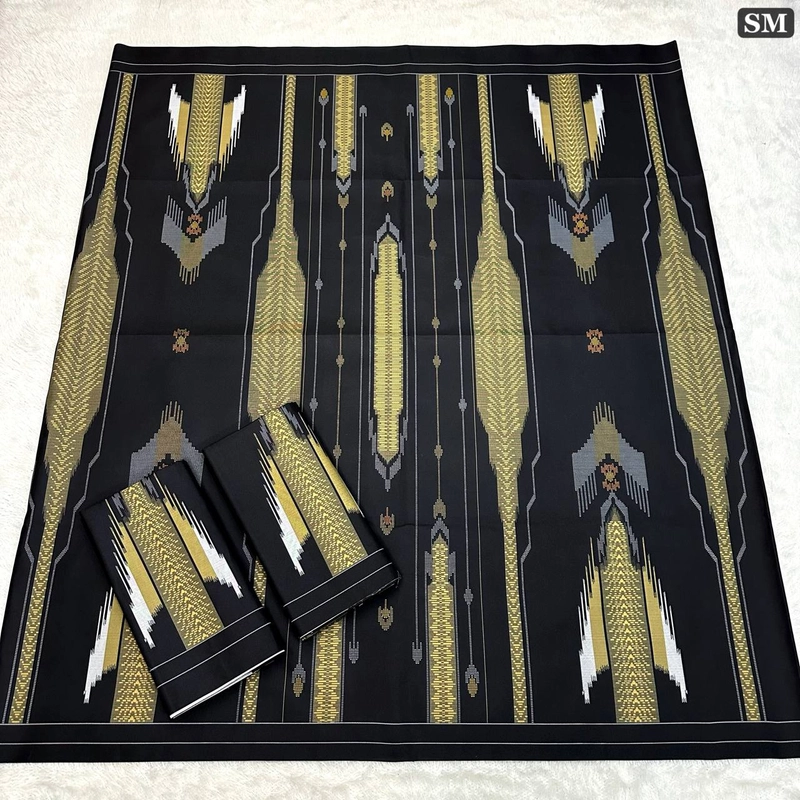 Product image Batik Alfin - Sarung Batik pria dewasa motif BHS crem modern terbaru nyaman di pakai sarung dewasa Sarung dewasa Sarung BHS crem