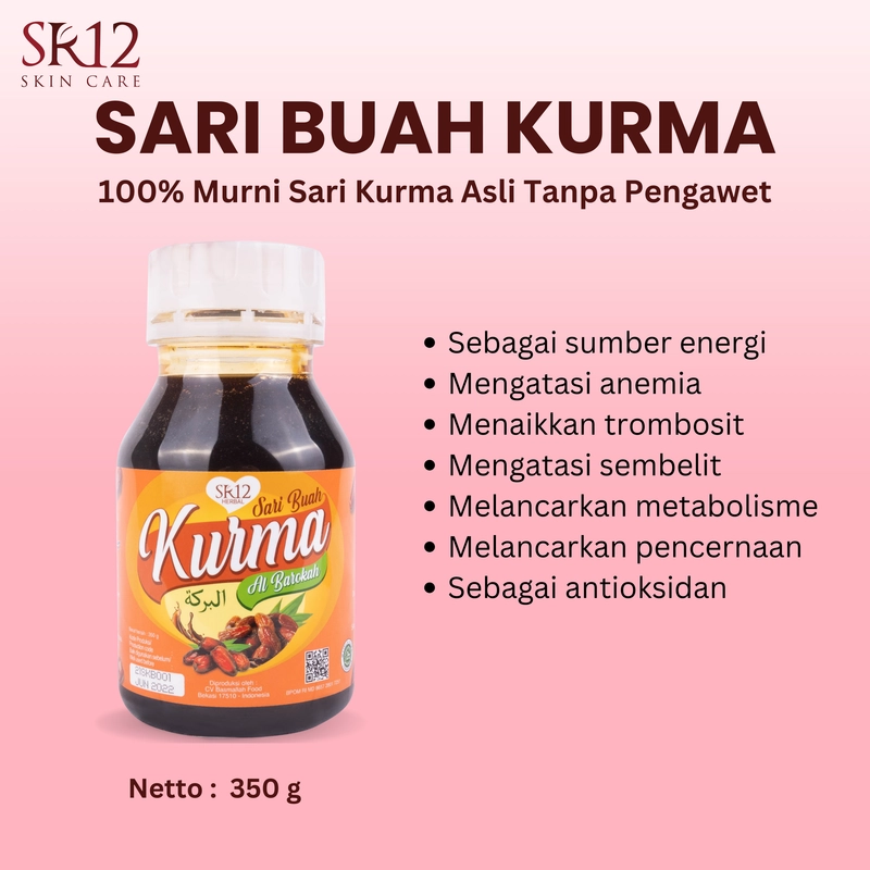 Product image SR12 Sari Kurma Asli Meningkatkan Stamina Tubuh 350 gr Sari Kurma