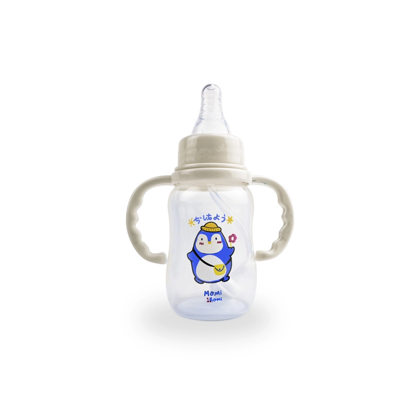 Product image MOMI HOMI - Botol Dot Susu Bayi 06 - 60ML / 150ml / 280ml Set Gagang Sedotan Anti Colic 60ML ABU MUDA
