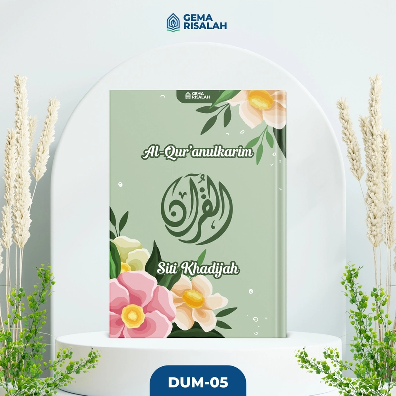 Product image Gema Risalah - (Free Tulis Nama Di Cover) Al Quran Custom Desain Muslimah Ukuran A5 Terjemahan Perkata Latin Bombay DUM-01 Al Sadda Hvs