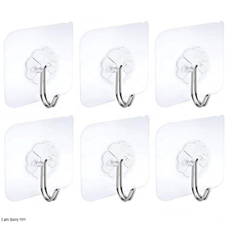 Product image Gantungan Tempel Hook Transparan Kuat dan serbaguna A474 PUTIH