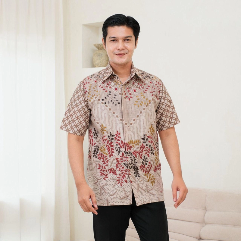 Product image Kois Batik - Batik Coupel Pria Dan Wanita Modern Bolero Motif bunga M Hem Bunga