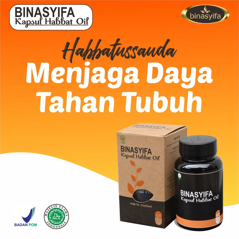 Product image KAPSUL HABBAT OIL Binasyifa Habbatussauda Jintan Hitam Habbasyifa BPOM Menjaga Kesehatan Herbal 60 kapsul Herbal