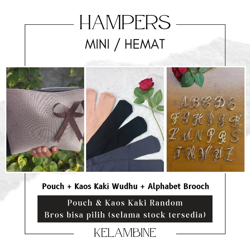 Product image Kelambine - Mini Hampers Gift Paket Hemat Souvenir by Kelambine Brooch Alphabet