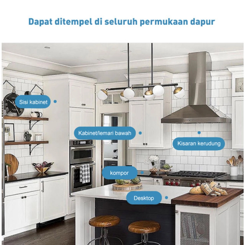 Product image Fafa Sticker Dinding Dapur Wall Stiker Anti Air Minyak Dan Api Sticker Hijau