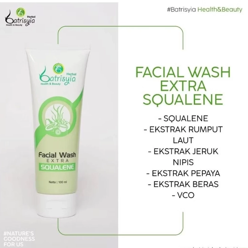 Product image Batrisyia - Batrisyia Facial Wash Extra Squelen 100ml 100gr Extra Squalen