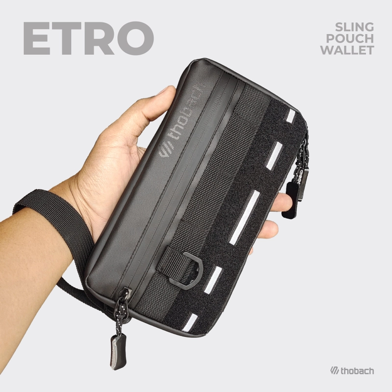 Product image Thobach official - THOBACH Sling Pouch / Sling Phone Waterproof Anti Air ETRO 250 gr Hitam