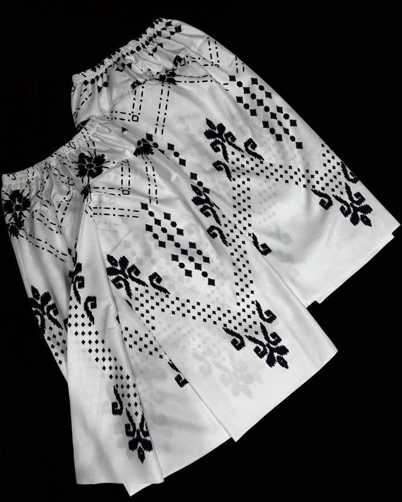 Product image Kois Batik - Sarung instan anak anti rebet pakai karet pinggang motif balimun M Putih