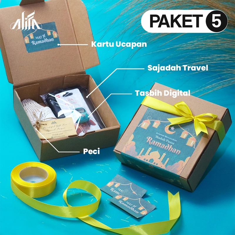 Product image Alifa- HAMPERS EKSKLUSIF PAKET 5 135g R5 Oleh-Oleh Haji