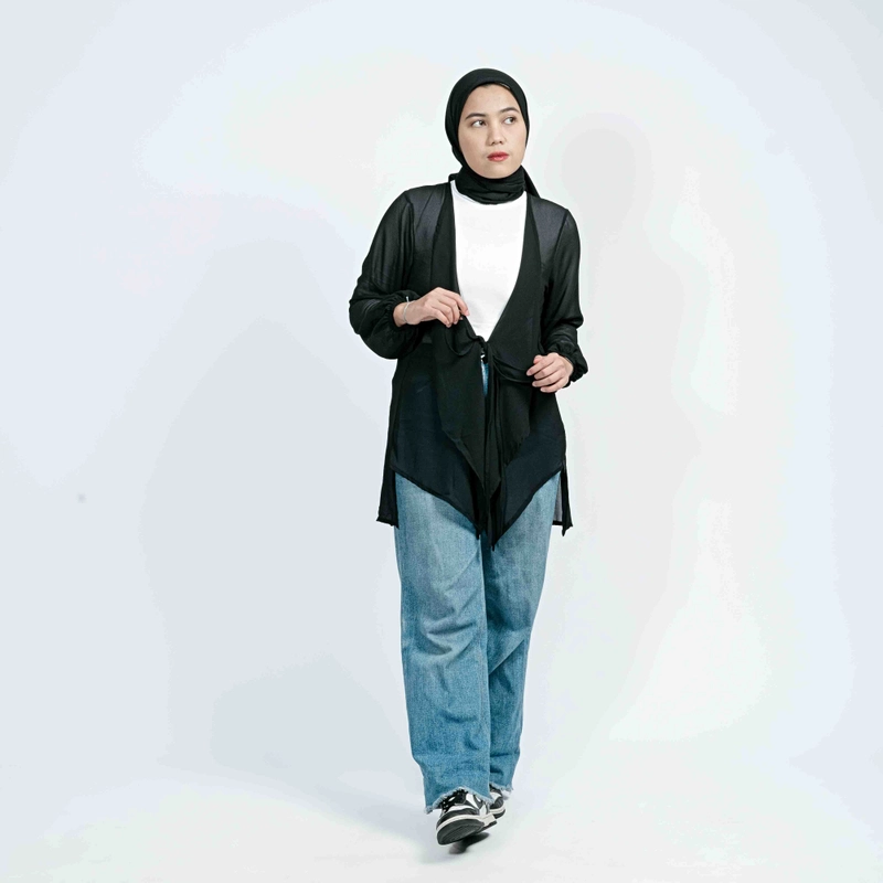 Product image Sseolshop - Adeline Cardigan Wanita Terbaru L Black
