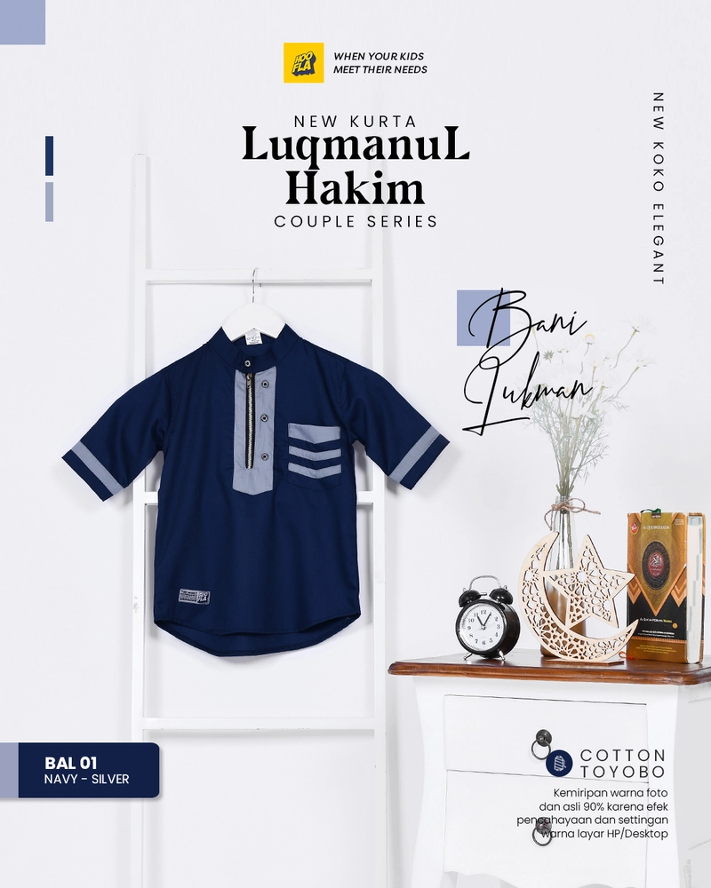 Product image Luqmanul Hakim Bani Couple Series S Navy - Silver