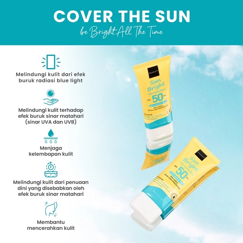 Product image Scarlett Whitening - Sunscreen Sun Bright Daily SPF 50 PA+++ 50ml Sunscreen