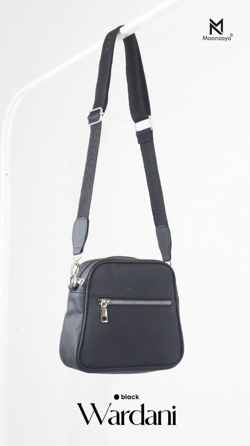 Product image Fashopid - MOONZAYA TAS SELEMPANG WANITA WARDANI BAG ALL BLACK