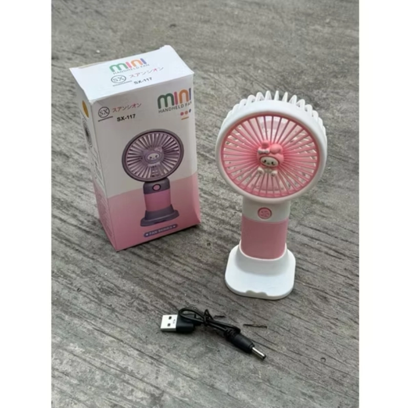 Product image UNIQSO STORE - KIPAS PORT SANRIO Kipas Angin Portable Mini Fan Karakter Sanrio Tangan Genggam 1 unit Melody