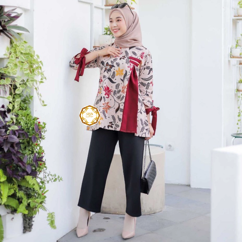 Product image Batik Ayana Blouse High Quality Kombinasi Moscrepe XXL Blouse A