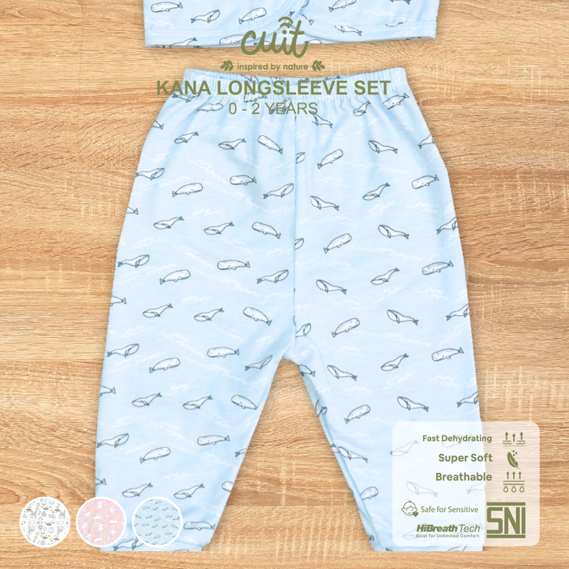 Product image CHARACTER 2 - Kana Longsleeve Set NB Blue Whale
