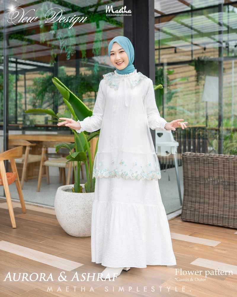 Product image Gamis Couple Muslim Dewasa Aurora Series XS Flower