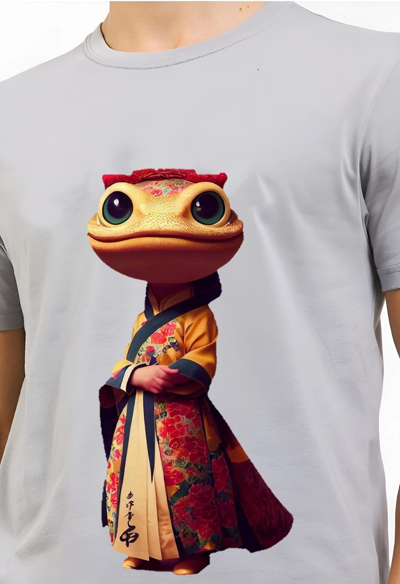 Product image astro - Kaos Pria Gambar 3Dimensi Ratu Kodok M ABU
